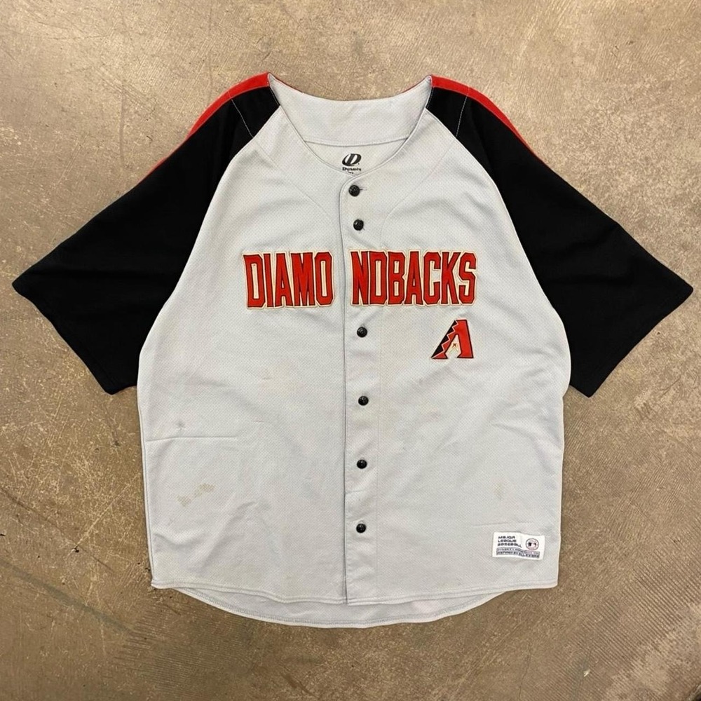 Vintage Arizona Diamondbacks Y2K Dynasty MLB Baseball Jersey 2000s Size XL